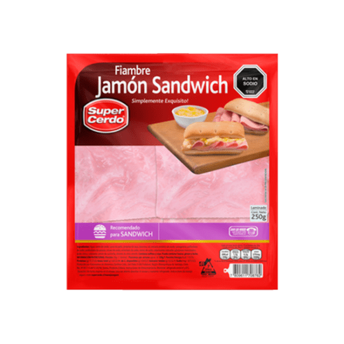 Jamón Sandwich Super Cerdo 250gr