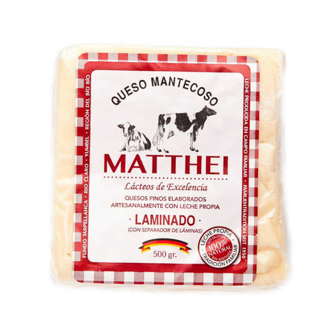 Queso Matthei Laminado 500 gr